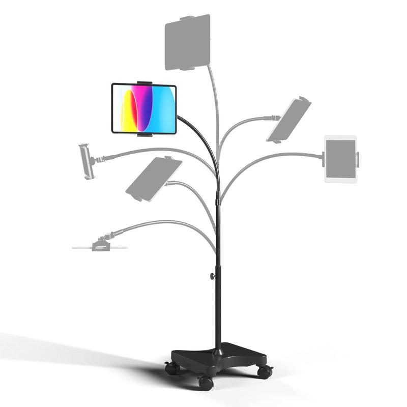 LEVO Gooseneck Tablet Floor Stand With Casters