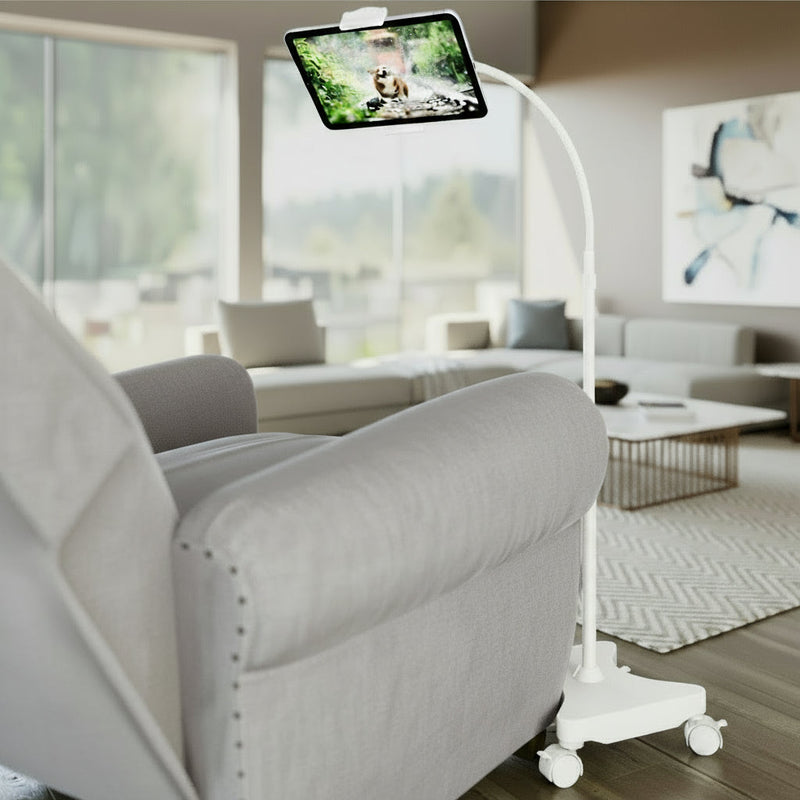 LEVO Gooseneck Tablet Floor Stand With Casters
