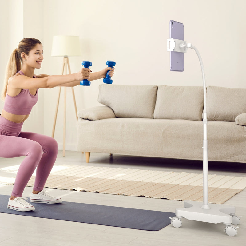 LEVO Gooseneck Tablet Floor Stand With Casters