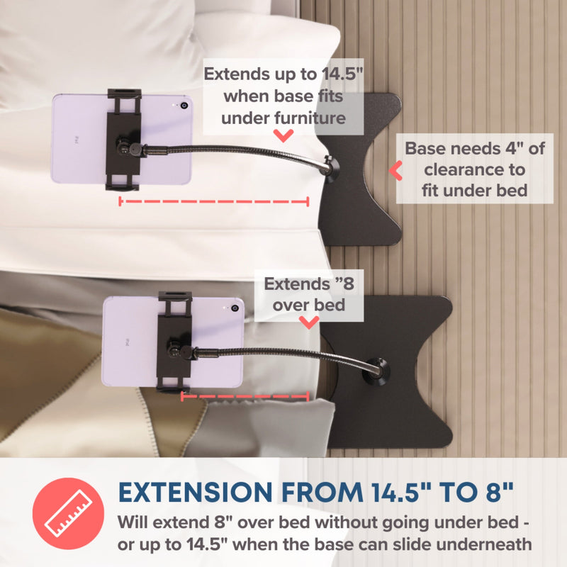 LEVO Gooseneck Tablet Floor Stand With Casters