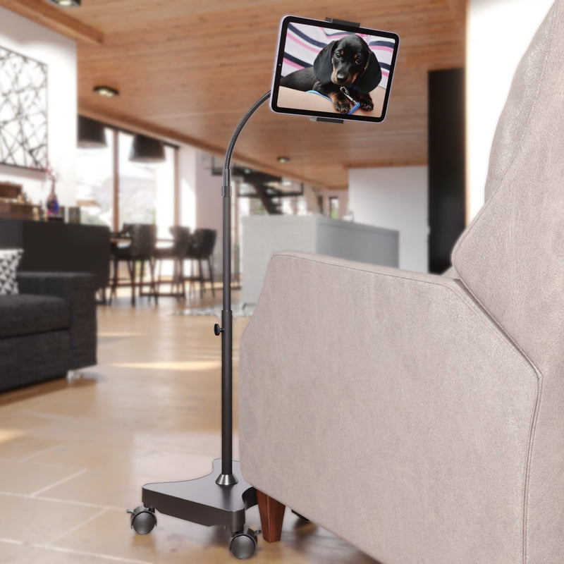 LEVO Gooseneck Tablet Floor Stand With Casters