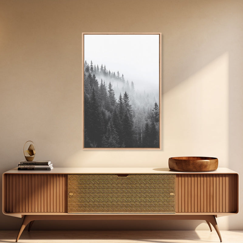 Foggy Morning - Misty Forest Canvas Print